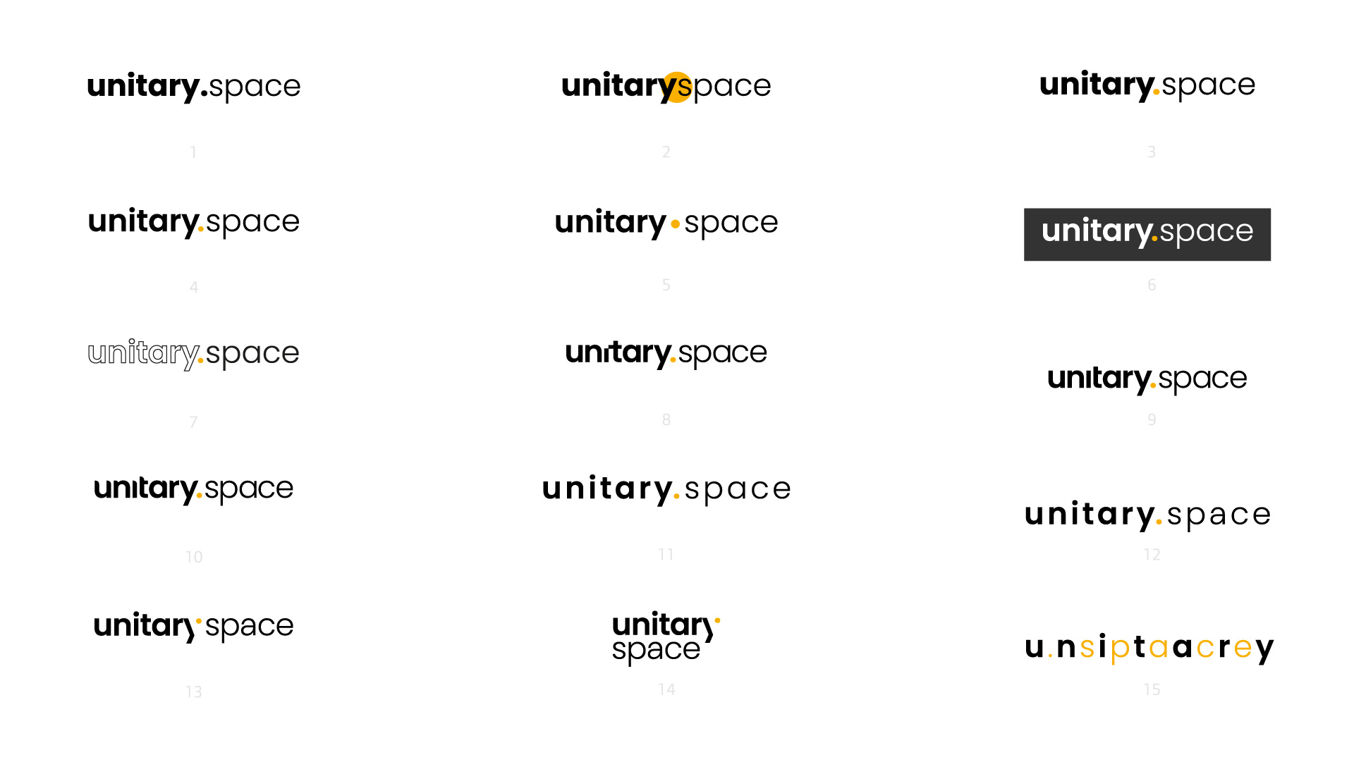Unitary Space logo development